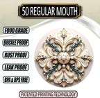 Supa Ant Thickest Canning Lids Regular Mouth (50 Pcs) Food Grade Tin Can Lids for Canned Food-Buckle Proof & Rust Proof Lid for Canning Kit for Regular Mouth Mason Jars (White Pearls) Canning Supplies