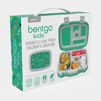 Bentgo Kids Prints Leak-Proof, 5-Compartment Bento-Style Kids Lunch Box - Ideal Portion Sizes for Ages 3-7, Durable, Drop-Proof, Dishwasher Safe, & PFAS & BPA-Free Materials (Bug Buddies)