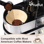 100 Count #4 Cone Coffee Filters 8-12 Cups, Disposable Natural Coffee Filters 4 Cone Paper Unbleached 4 Filters Paper Compatible with Ninja, Drip and Pour Over Coffee Maker