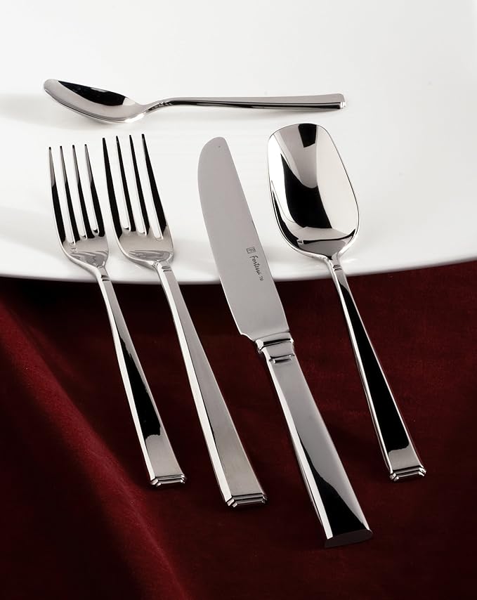 Fortessa Scalini 18/10 Stainless Steel 20-Piece Flatware Set, Service for 4