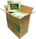 2000 Count | KingSeal Bamboo Coffee Stirrers, Stir Sticks, 5.5 inches, Square End, 100% Renewable and Biodegradable - 2 Boxes x 1000 Stirrers