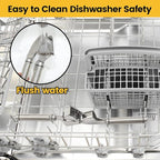 Garlic Press Mincer, 304 Stainless Steel Garlic Press with Garlic Peeler Tube, Heavy Duty Metal Ginger Press, Silver