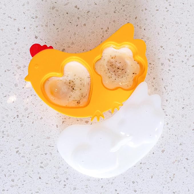 Innobaby Din Din Smart Silicone Chicken Steamer with Lid for Children, Yellow (SIL-CKS03)