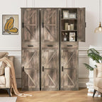 WEENFON Tall Storage Cabinet, Bathroom Cabinet with 6 Shelves & Drawer, Narrow Storage Cabinet with Adjustable Shelves, Tall Cabinet for Living Room, Home Office, Dark Oak