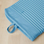 KITCHENAID Ribbed Soft Silicone Oven Mitt 2-Pack Set, 7.5"x13", Blue Velvet