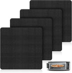 Aieve Air Fryer Liners for Ninja Foodi Air Fryer, 12"X12" Reusable Toaster Oven Liners for Bottom of Oven, Non-Stick Heat Resistant Oven Mat Compitable with Ninja SP101/SP201/SP301/SP351 (4 Pack)
