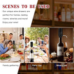 Electric Wine Aerator Pourer with USB Rechargeable, Automatic Wine Bottle Dispenser Machine and Multi-Smart Wine Decanter, Perfect Wine Gifts for Wine Lovers