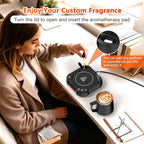 Coffee Mug Warmer & Cup Set - Desk Coffee Cup Warmer for Office/Home with 8-Temp Fast Heating (176℉ Max), Auto Shut Off, Gravity-Induction, 1-12H Timer - Ideal Gift for Coffee Lovers