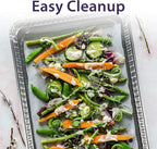 Nicole Home Collection Aluminum Pans Quarter Size Cookie Sheet 100 Count Durable Nonstick Baking Sheets 12.87" x 8.87"