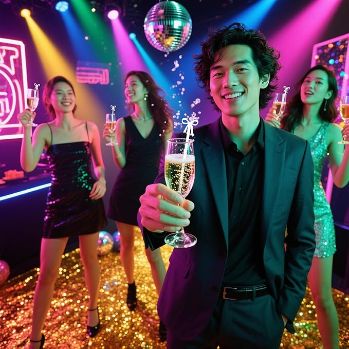 20 pcs Bow Drink Stirrers, Acrylic Drink Stirs for Bow Themed Party Decoration, Coquette Birthday Cocktail Wedding Decorations Party Favors (white)