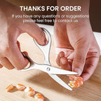 Stainless Steel Baby Food Scissors, Baby Food Scissors With Travel Case, Ideal For Pizza, Meats, Noodles, Vegetables, And Fruits