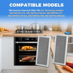 2-Pack ME19R7041FS Microwave Oven Charcoal Filter Replacement Compatible with Samsung ME19R7041FS/AA, ME19R7041FT/AA, ME19R7041FB/AA, Durable Microwave Filter Replacement