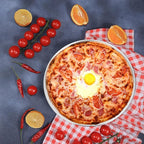 Yardwe Perforated Pizza Baking Tray 10-Inch Stainless Steel Pizza Pan with Holes Ideal for Home Oven and Restaurant Use