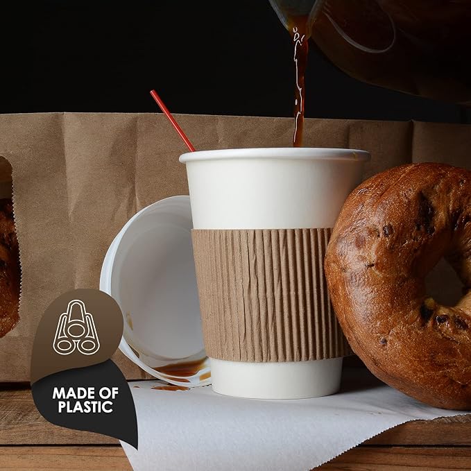 PAMI Disposable 5in Plastic Sip Stirrers/Straws, Value Pack of 1000 Stirring Sticks for Hot & Cold Drinks, Cocktail & Coffee Bar Stir Straws (Red One Size)