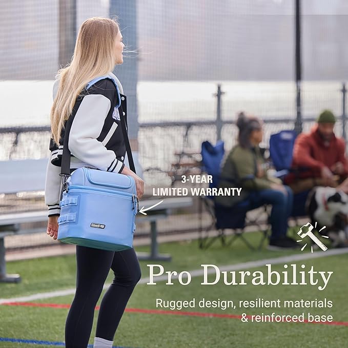 Coleman Pro 16-Can Premium Soft Cooler Lunchbox, Fully Insulated Lid & Body Stays Cold up to 30 Hours, Great for Camping, Tailgating, Parties, Sports, Concerts, Lunches & More