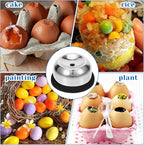 Stainless Steel Egg Piercer, Anti-Burst Egg Poker with Sturdy Base and Retractable Pin, Anti-rust Needle Eggs Piercer for Hard Boiled or Raw Eggs, Hole Seperater Bakery Kitchen Tools, Black