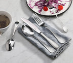 Cangshan RAIN Series Stainless Flatware Set, Window Box, Matte Finish Handle (20-Piece)