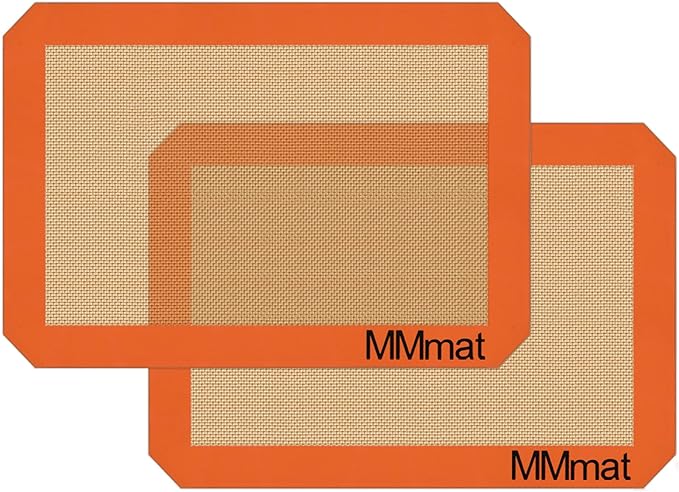 Silicone Baking Mats - Best German Silicone - Non Slip Silicone Baking Sheet, Non Stick Reusable Silicone Mats for Baking, Oven Liner, Counter Mat - 9x13 inch, Set of 2