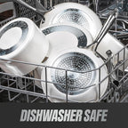 Gotham Steel 20pcs Pots and Pans Set Non Stick Ceramic Cookware Set with Deep Frying Pan Set & 6pc Knife Set, Improved Ti-Cerama Coating Made without PFOA PFOS Lasts 2x Longer, Oven & Dishwasher Safe