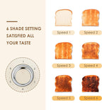 4 Slice Toaster Roter Mond Retro Stainless Steel with Bagel Defrost Cancel Function, 6 Browning Settings, Extre Wide Slot and Removable Crumb Tray, Cream, ST033