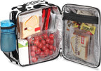 Cow Skin Insulated Lunch Bag for Kids Boys Girls Lunch Box Containers Tote with Shoulder Strap Durable Reusable Waterproof Meal Prep Bag for School Picnic Work Thermal Cooler Bag