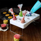 Decorating Piping Bag Holder Cake Decorating Icing Bag Stand 12-Cavity Pastry bag Cake Decorating Tools
