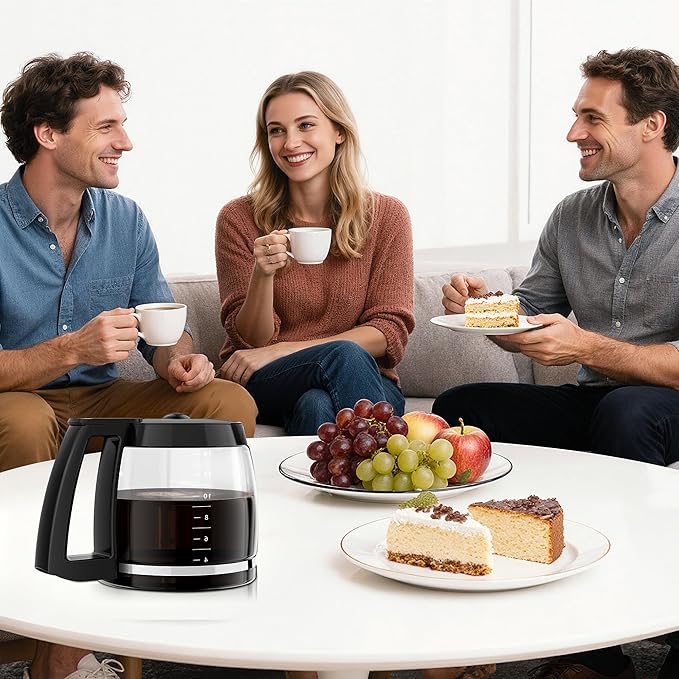 14 Cup Coffee Pot Replacement Compatible with Cuisinart Coffee Makers DCC-3200, DCC-2200, DCC-2200RC, DCC-2600, DCC-2800, DCC-3200FR, CBC-7200PC, DCC-1800FR, 14 cups carafe replacement