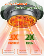 Nuwave Oven Pro Plus Air Fryer, Infra-Red Countertop, 2025 Advanced Convection, No Defrosting or Preheating, Cook Fresh or Frozen, Durable Power Dome, 100 Presets & 50 Memory, PFAS Free, Wild Olive