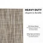 LEXMORE Placemats Set of 8 Vinyl/Plastic Woven Place Mats for Kitchen Table Indoor/Outdoor Washable Placemat Wipeable Dining Table Mats(Cappuccino)