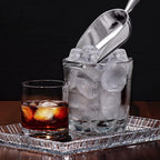 Amazing Abby - Elsa - 5-Ounce Aluminum Ice Scoops (Set of 2), Cast Aluminum Utility Scoops, Food-Grade, Good for Home and Commercial Use, NOT Dishwasher-Safe, Hand-Wash Recommended