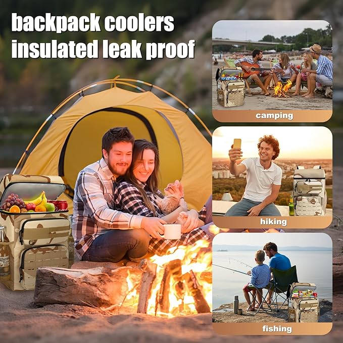 Backpack Coolers Insulated Leak Proof, 36 Cans Large Cooler Backpack Insulated Waterproof. Soft Cooler Bag for Beach Travel Outdoor Camping Picnic
