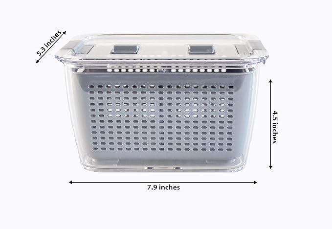 Kitchen Spaces - 1465A6-AMZ Kitchen Spaces Colander Bin, Medium, Gray