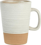 Gibson Elite 4 Pack Dreamweaver Terracotta Reactive 17 OZ Mug Set - Sand Cream