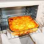 9×9in Square Glass Baking Dish, 2.4QT Glass Baking Pan, Baking Dishes for Oven