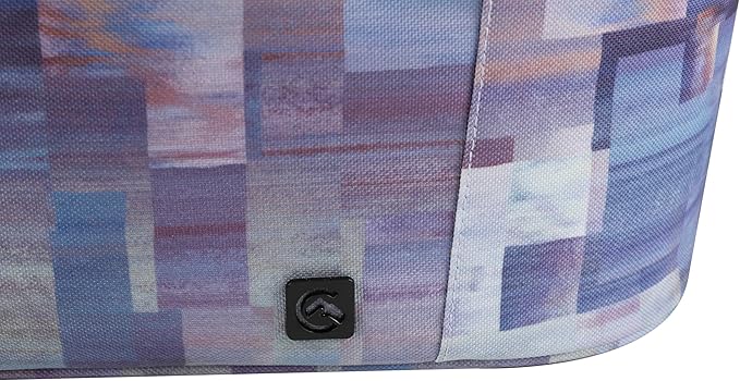 ALLCAMP Insulated Cooler Bag Portable Collapsible Picnic Basket Cooler with Sewn in Frame (Medium Purple Pattern)