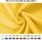 Softalker Rectangle Tablecloth, Waterproof & Stain Resistant Table Cloths Wrinkle Free 210GSM Fabric Washable Polyester Table Cover for Spring/Party/Outdoor - 90 x 132 inch,Yellow