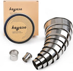 Round Cutters in Graduated Sizes, Stainless Steel, 12 Pc Set (Plain Edge)