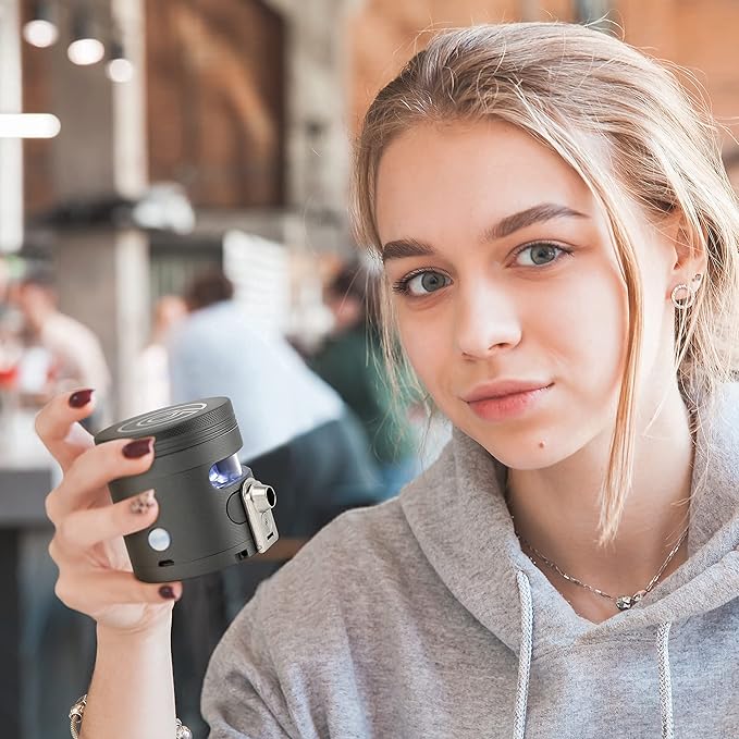 Cloudious9 - Tectonic9 Herb Grinder Automatic Electric Herbal Spice Dispenser Large 2.5" Aluminum Alloy (Grey), For Home & Kitchen Only