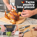 Gidli 2 Pack Herb Scissors & Kitchen Shears - Lifetime Replacement Warranty* - Herb Scissors with 5 Blades and Cover - Heavy Duty Vegetable Salad Multi Blade All-Purpose Food Shears Dishwasher Safe