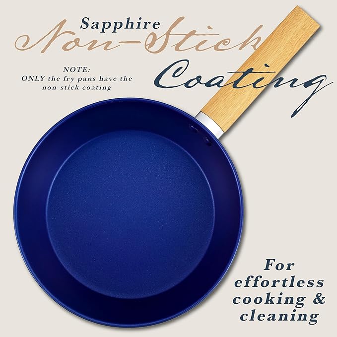 Concord 10 Piece Stainless Steel Cookware Set, includes Saucepans, Stock Pots and Pans/Skillets