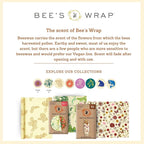 Bee's Wrap Beeswax Wraps for Food - Garden Party 3 Pack (S, M, L) Made in USA Reusable & Organic Food Wraps, Sandwich Wrap & Bowl Covers - Eco-Friendly Alternative to Aluminum Foil & Plastic Wrap