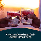 Libbey Preston Tumbler and Rocks Glasses Set, All Purpose Everyday Drinking Glasses Set of 16, Dishwasher Safe Kitchen Glassware Set