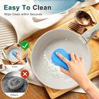 NEWBULIG Nonstick Kitchen Cookware Set, Pots and Pans with Detachable Handle, Induction Compatible, Dishwasher & Oven Safe, Space-Saving, Cream White, 12 Pieces(5 Pot)