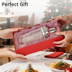 Glass Cocktail Shaker, with Recipes and Measurements 20oz, Built-in Strainer and Leakproof Seal, Clear Bar Tool for Margaritas, Martinis