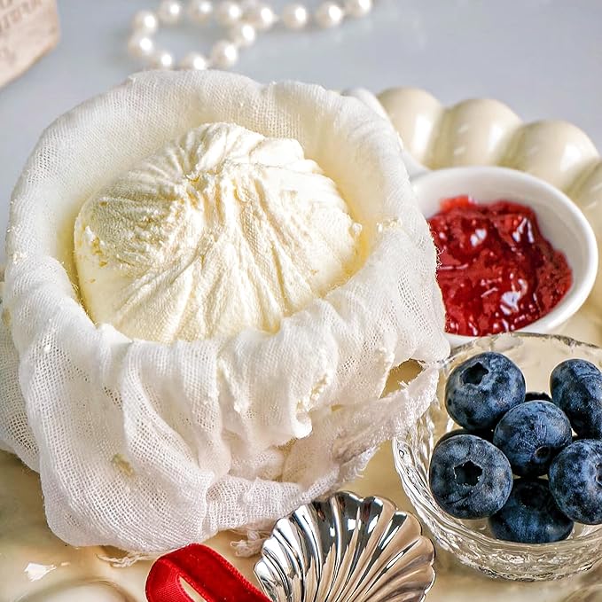 Cheese Cloths, 10Pcs 20x20 Inch Grade 100 Precut Cheese Cloths for Straining, Cotton Unbleached, Reusable Muslin Cheesecloth for Straining, Making Yogurt, Juice, Cooking Turkey