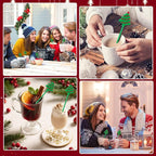 36 Pcs Christmas Drink Stirrers, Christmas Tree Cocktail Stirrers Plastic Swizzle Sticks Reusable Coffee Stirrer Stir Sticks for Xmas Holiday Party Coffee Tea Hot Cocoa Bar Supplies Decoration