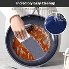 Nuwave Lux 13pc Forged Lightweight Cookware Set PFAS Free, Healthy G10 Duralon Ceramic Coating, Ultra Non-Stick, Stay-Cool Handles, Works on All Cooktops & Induction Ready