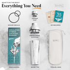 Insulated Cocktail Shaker Set | Double Wall Stainless Steel | Martini Shaker for Home Bar Bartending | Built-in Drink Measurement System & Strainer, Travel Bag, 35 Recipes | Gift Set (Marble)