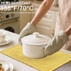 Homaxy Cloths Placemats for Dining Table Set of 6, Heat Resistant Washable Cotton Linen Blend Table Mats, Ideal for Kitchen Party Dining Decoration, 13" x 19", Mustard Yellow