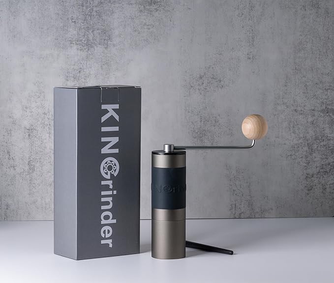 【Famous KOL Recommended】KINGrinder K1 Manual Hand Coffee Grinder with Straight Handle for French Press, Drip, Espresso with Assembly Consistency Stainless Steel Conical Burr Mill, 20-25g Capacity